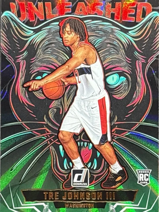 Donruss Tre Johnson III Unleashed Rookie Basketball Card