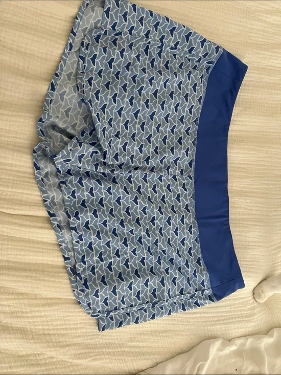 Vineyard Vines Blue Patterned Swim Coverup Skirt
