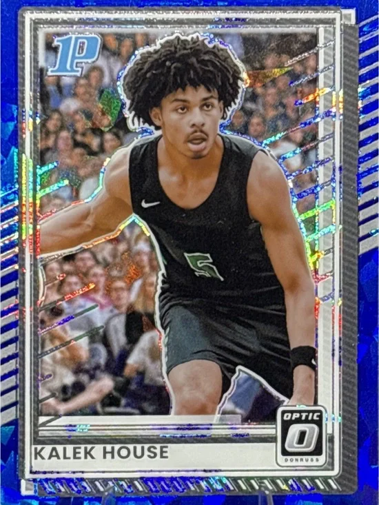 Panini Optic Kalek House Blue Holo Prizm Basketball Card