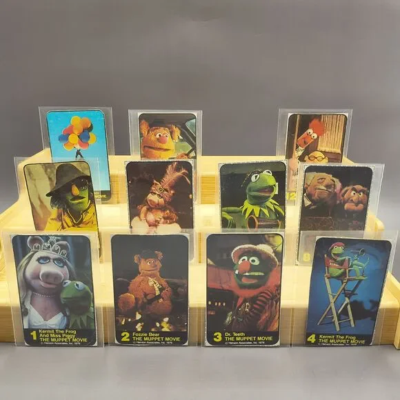 Vintage 1979 Cheerios Muppet Movie Cereal Box Cut-Out Trading Cards Lot of 11