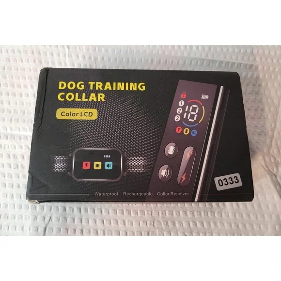 Dog Training Collar‎ w/ Color LCD Remote Waterproof Rechargeable Shock Vibration