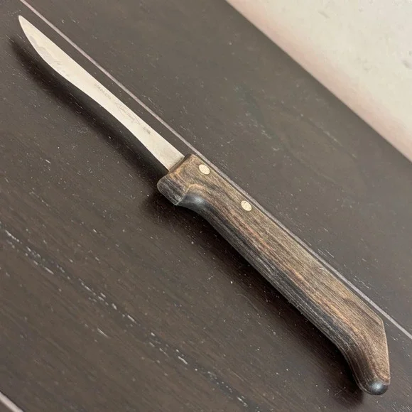 West Bend | Stainless Steel Paring Knife | Wood‎ Handle USA Vintage Kitchen Tool