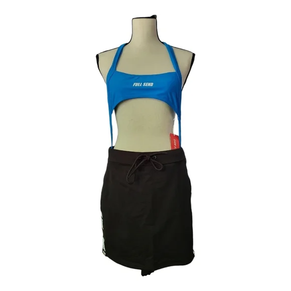 💕Full send one piece swim suit and skirt bundle‎