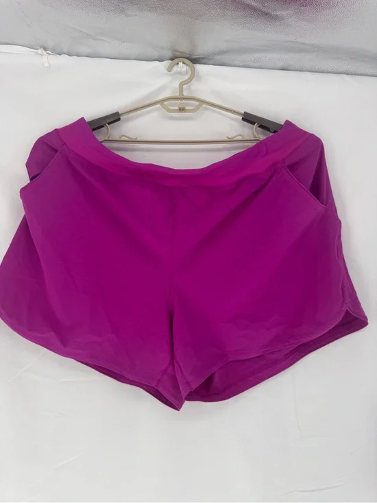 Lands' End Women's Magenta Active Swim Shorts EUC 0145