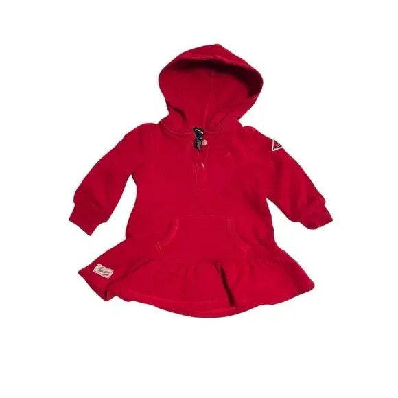 Ralph Lauren Baby Girl Fleece Sweater Dress Size 12 months