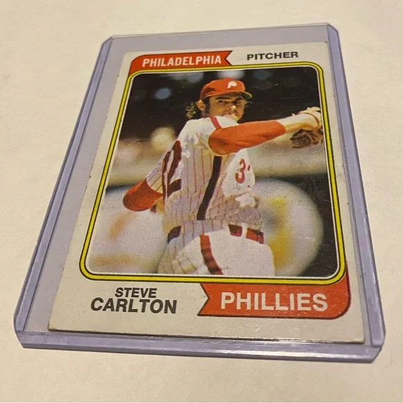 Steve Carlton 1974 Topps Baseball Card # 95 Philadelphia Phillies Vintage
