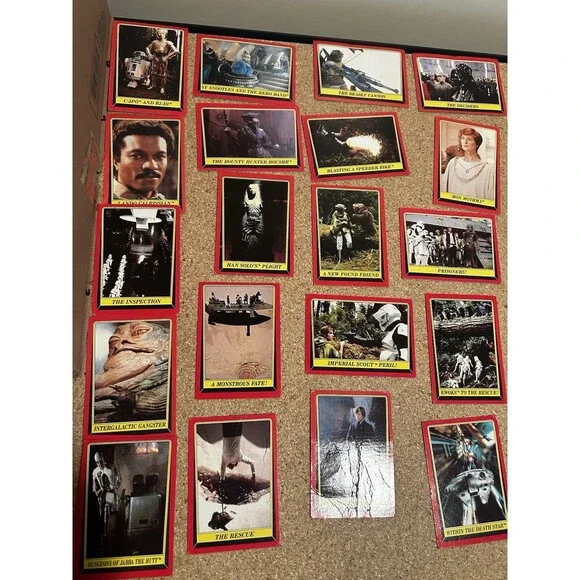 Vintage Topps 1983 return of the jedi card Lot Of 25 Cards Cardboard Trading