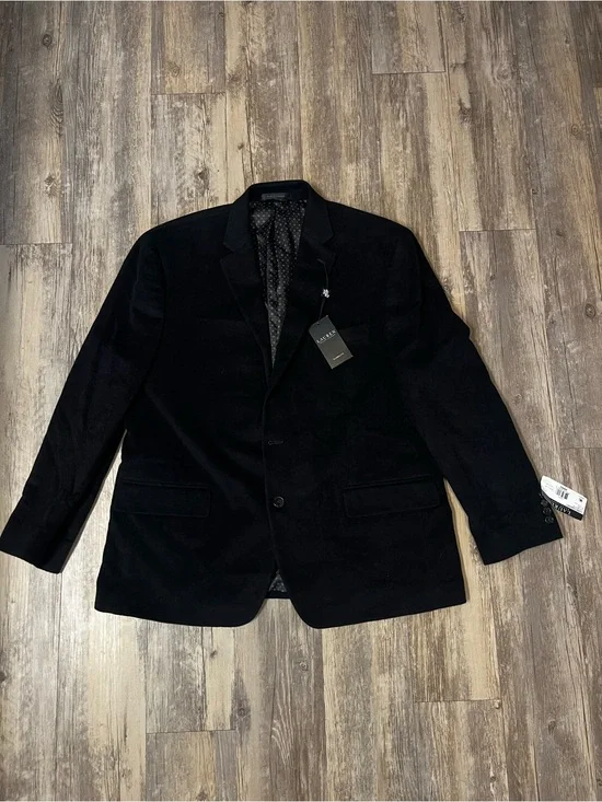 NWT Lauren Ralph Lauren Lacrosse Blazer Wool Cashmere Silk 46R Black