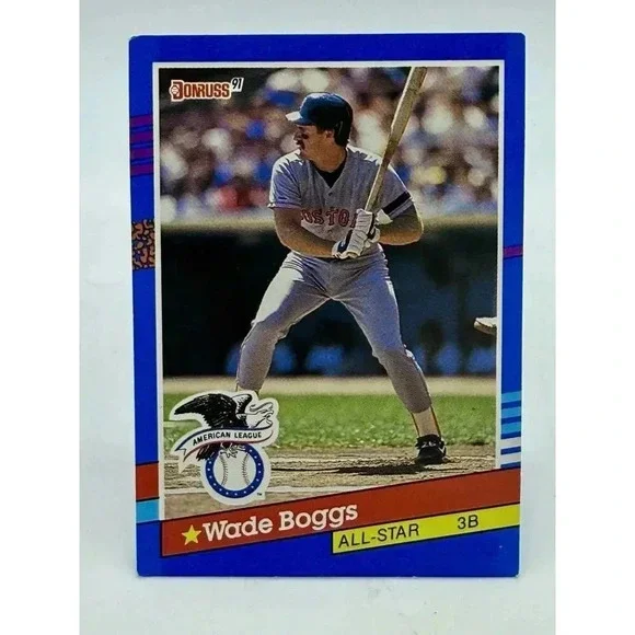 Wade Boggs Vintage 1991‎ Donruss All Star Baseball Card #55 Excellent