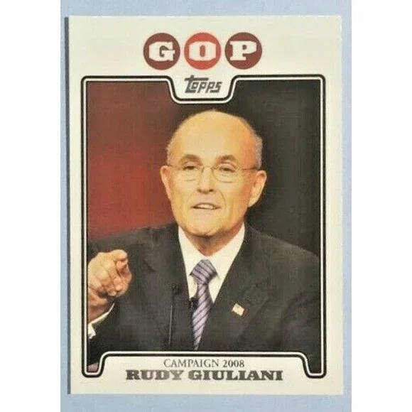 2008 T Campaign, ex-NY Mayor & Trump Lawyer,Rudy Giuliani,Trading Card #C08-RG