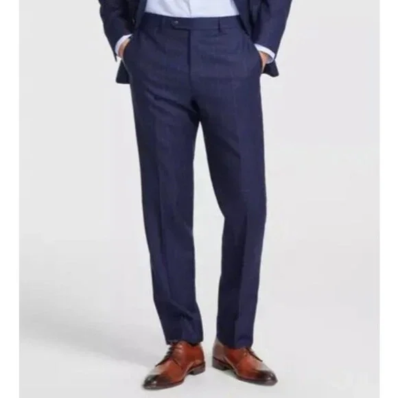 Michael Kors Wool Blend Fall Stretch Suit Separate Pants Men's 42x32 Midnight