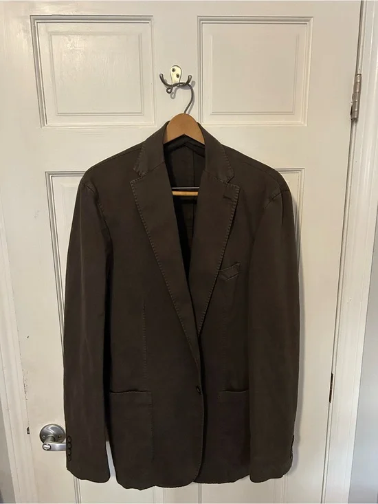 Rare Peter Millar Collection Brown Casual Sport Coat 44L Made in Italy