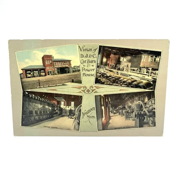 1911 Grand Trunk RR Battle Creek Ann Arbor Ferry Michigan Railroad Postcards Lot