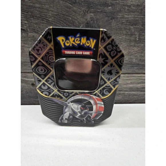 Pokemon Paradox Powers Iron Valiant Empty Collectible‎ Card Tin Black Silver
