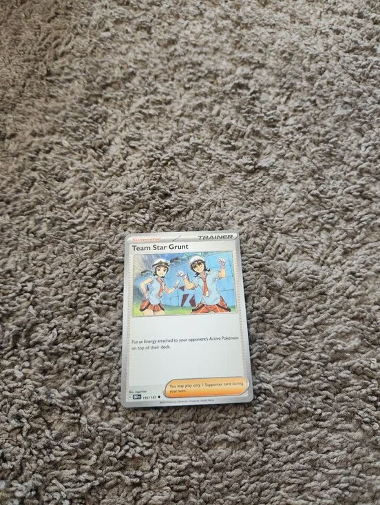 Team Star Grunt 195/198 SV01: Scarlet & Violet Base Set Reverse Holo