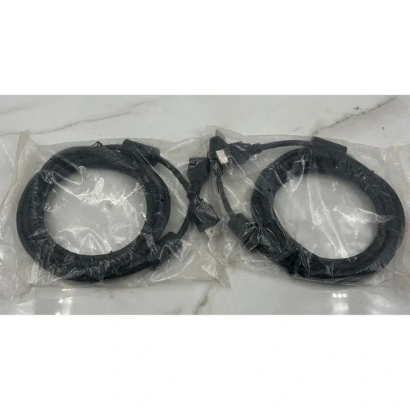 HDMI Cables with Ferrite Cores Black Digital High Speed Video Audio Lot of 2