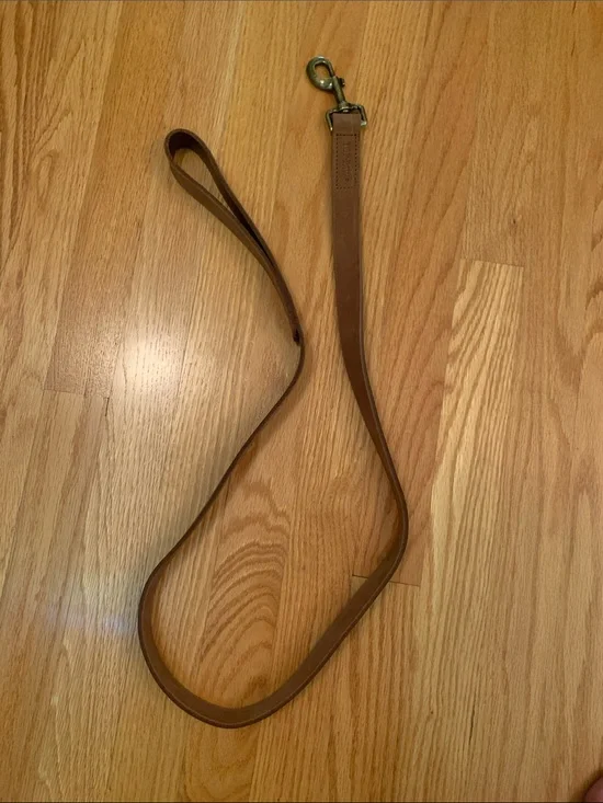 Top Paw Brown Leather Dog Leash