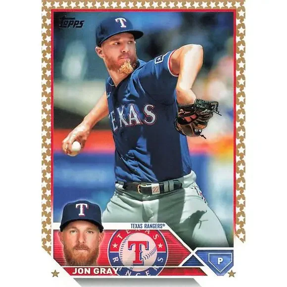 2023 Topps Gold Star Jon Gray #73 Texas Rangers