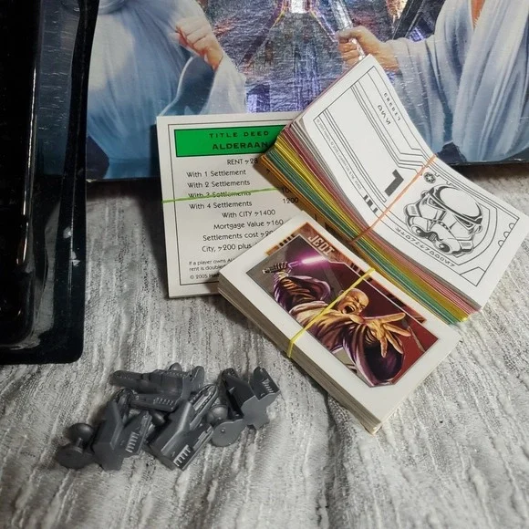 Star Wars Monopoly Saga Edition Replacement Parts Multi-Color Cards Pieces