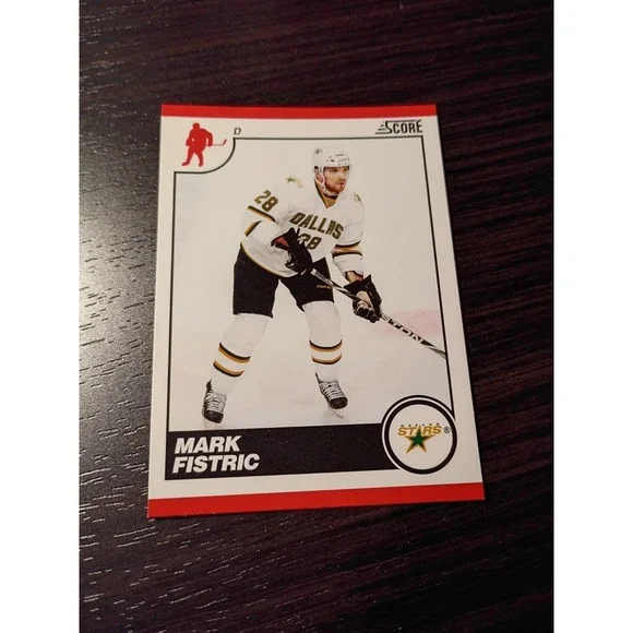 2010 Score Dallas Stars Mark Fistric Hockey Card #182