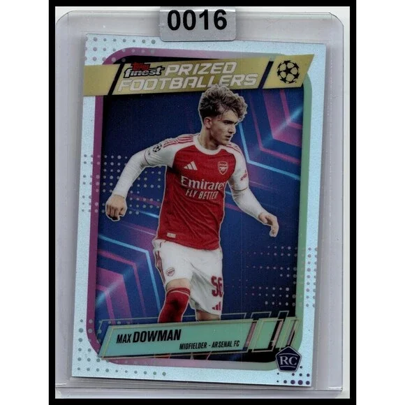 2025-26 Finest UEFA Max Dowman #PF-10 Arsenal FC Prized Footballers