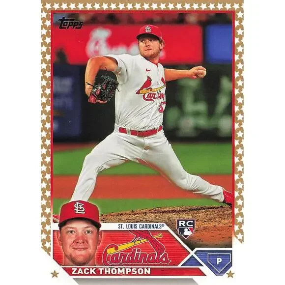 2023 Topps Gold Star Zack Thompson Rookie #34 St. Louis Cardinals