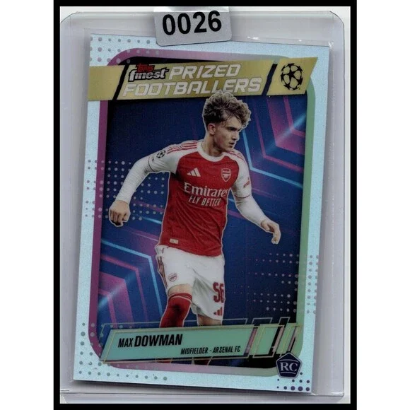 2025-26 Finest UEFA Max Dowman #PF-10 Arsenal FC Prized Footballers