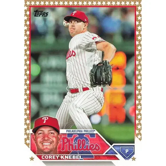 2023 Topps Gold Star Corey Knebel #28 Philadelphia Phillies