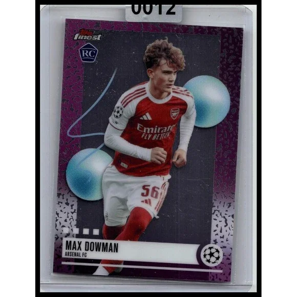 2025-26 Finest UEFA Max Dowman #356 Arsenal FC Rookie