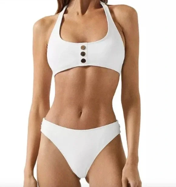 REISS Iris Bathing Suit Size 6 NEW Top and Bottom Set Swimwear Swim $160