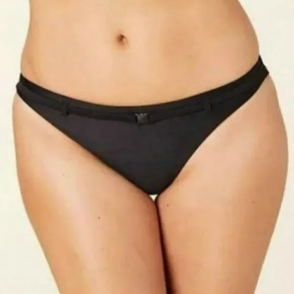 Andie Swim Bikini Bottom The Riviera Belted Black Casual Neutral Classic