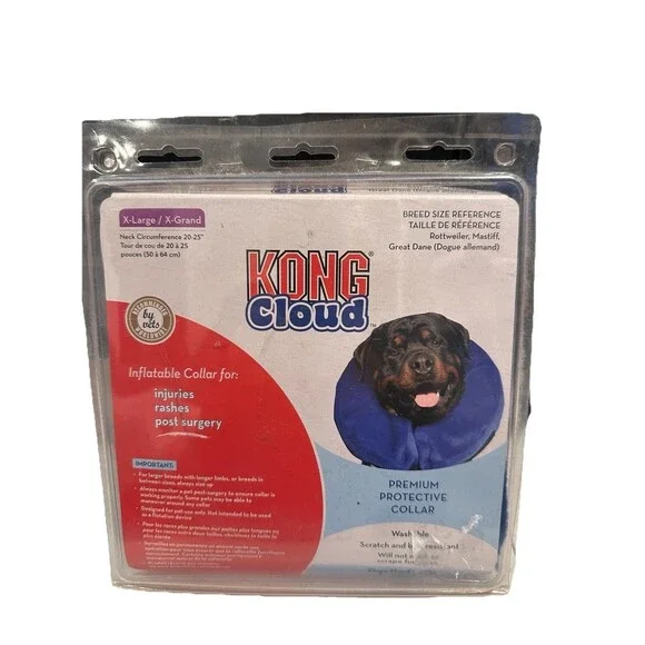 KONG Cloud Inflatable Protective Collar for Recovery - X-Large - Neck 20-25