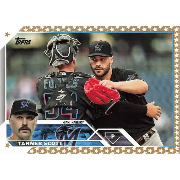 2023 Topps Gold Star Tanner Scott #18 Miami Marlins