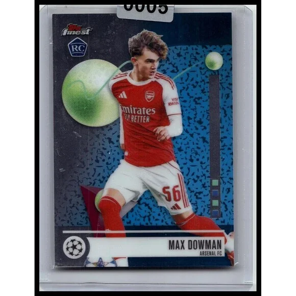 2025-26 Finest UEFA Max Dowman #56 Arsenal FC Rookie