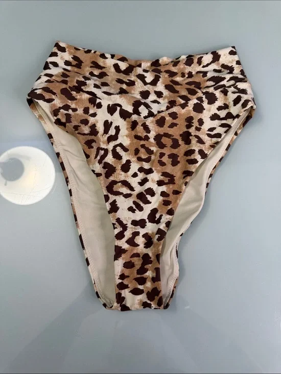 NWT Aerie High Waisted Front Cross Cheeky Bikini Bottoms