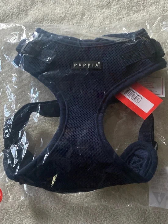 Puppia Navy Mesh Harness for  large dog Pets