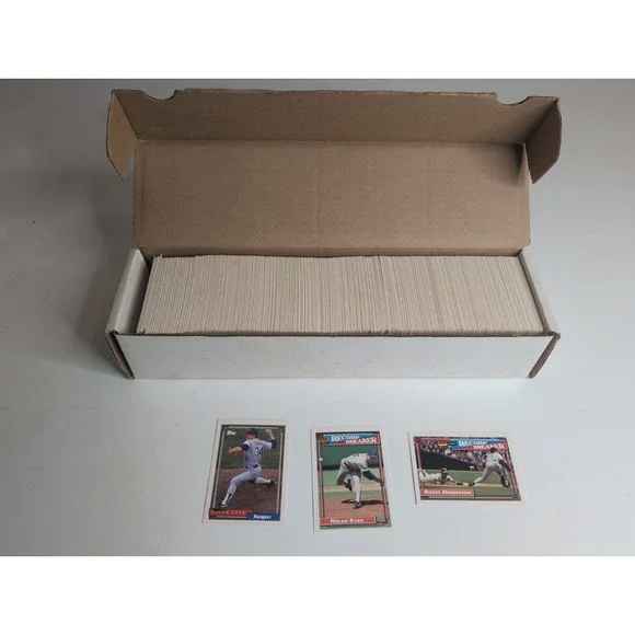 Mixed Lot 1992 Topps Baseball Cards Nolan Ryan Gradable And More Superstars!