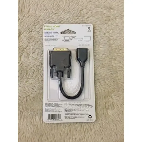 Philips DVI to HDMI Pigtail Adapter- Black