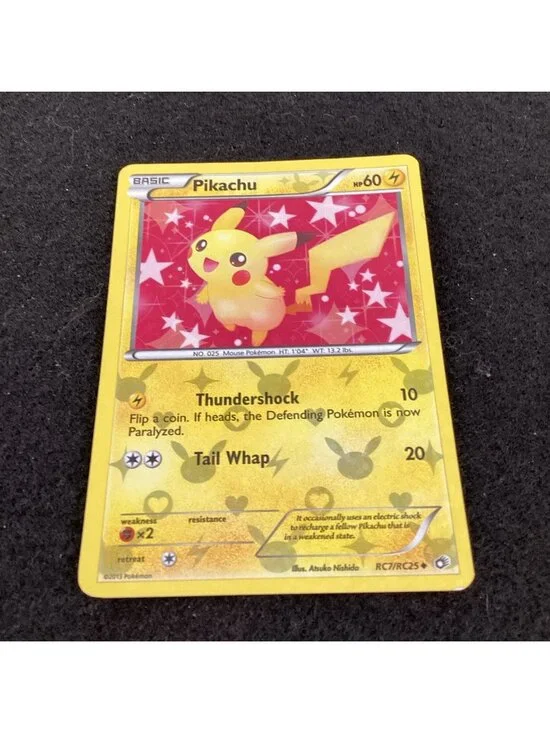 Pikachu RC7/RC25 Legendary Treasures: Radiant Collection Pokemon TCG Holo EX Con