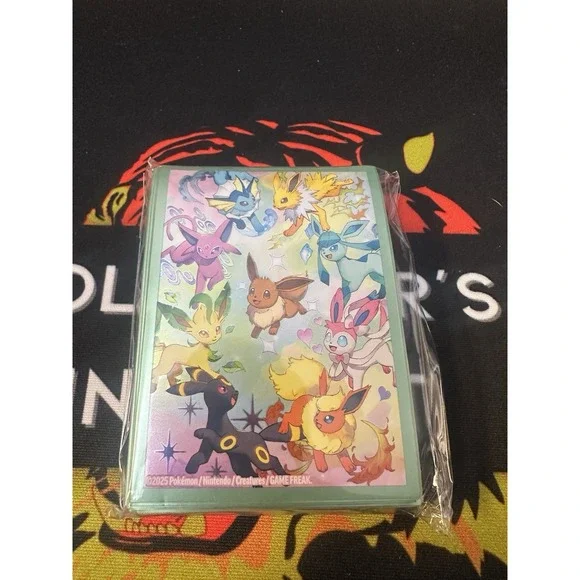 Pokemon Prismatic Evolutions SPC Eeveelutions Card Sleeves 65 Count Sealed