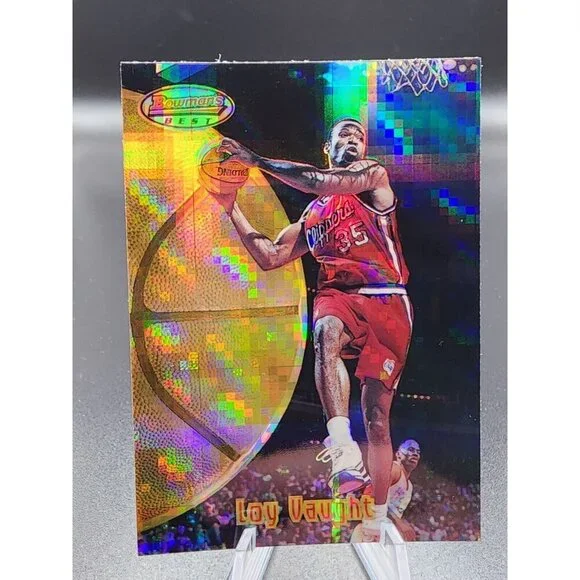1997-98 Bowman's Best Atomic Refractor Loy Vaught #83 MICHIGAN