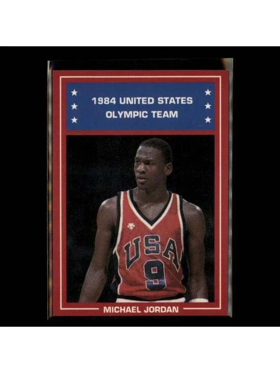 1984 United States Olympic Team Michael Jordan Red Border Oddball Card