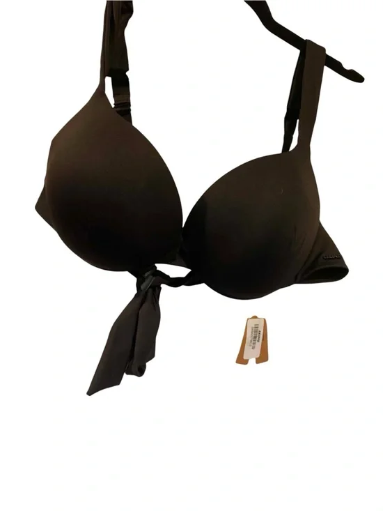 NWT Skims Signature Swim Ultimate Push Up Bikini Top ONYX Size: 11 Medium