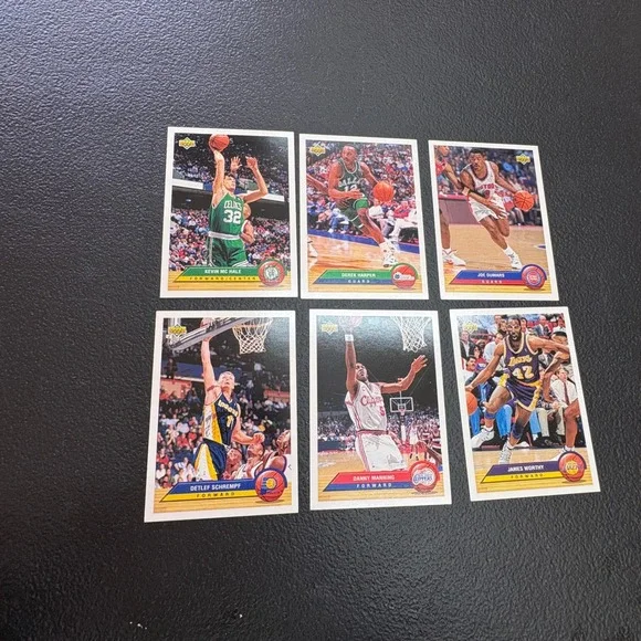 1992-93 Upper Deck NBA Card Lot‎ James Worthy Kevin McHale Joe Dumars 6pc