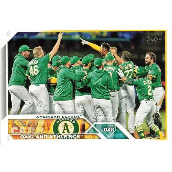2023 Topps Oakland Athletics Team Card 577 Oakland Athletics