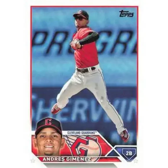 2023 Topps Andres Gimenez #575 Cleveland Guardians