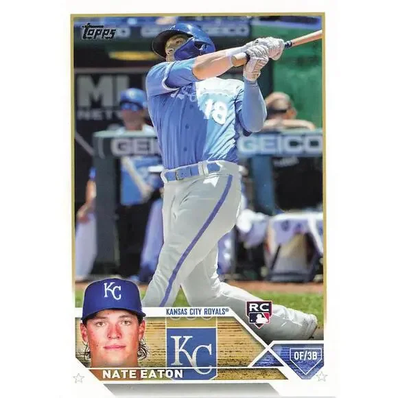 2023 Topps Nate Eaton RC #557 Kansas City Royals