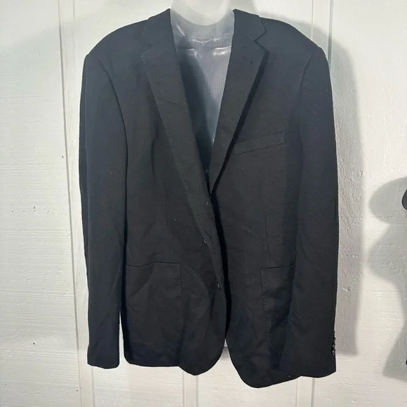 ZN T18 Men’s Black 2 Button Blazer No Size See Measurements EUC
