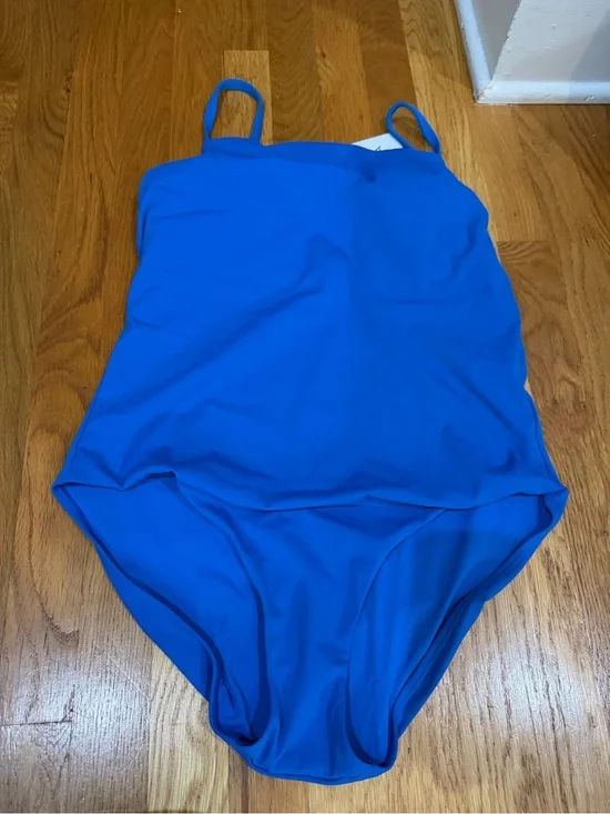 Athleta Blue One-Piece Swimsuit - Classic Tank Style