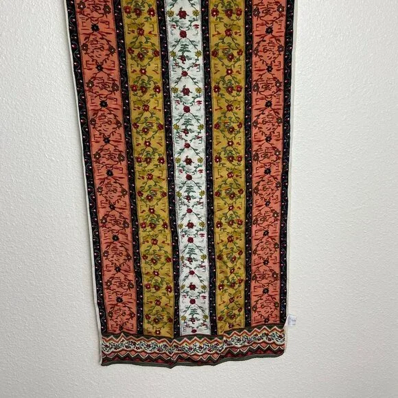 Vintage The Metropolitan Museum of Art Floral 100% silk Scarf